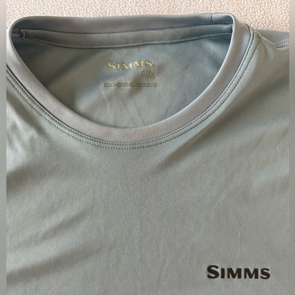 Simms Shirt Men’s Medium Long Sleeve Fishing Performance Stockton Fish Dri-Fit - Picture 6 of 9